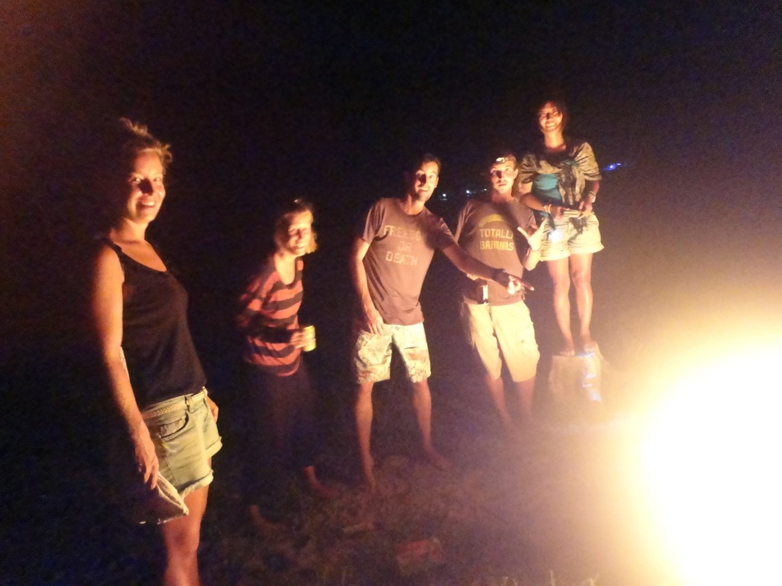 bonfire in San Blas