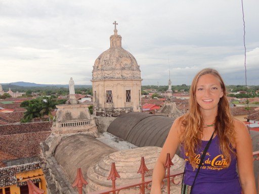 Taking in the views of Granada from a cathedral tower