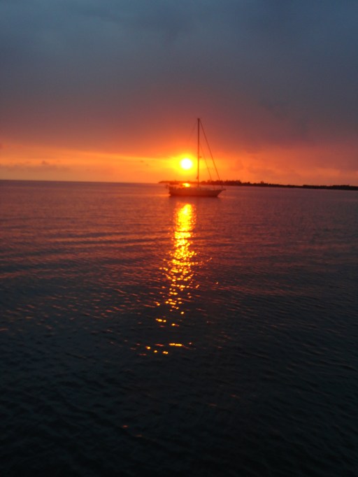 First sunset in Utila