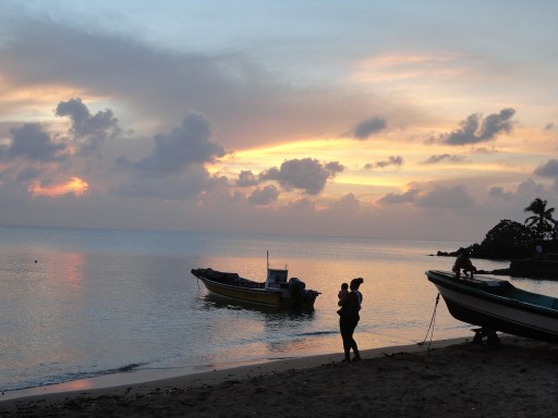Lovely sunset on Little Corn, Nicaragua