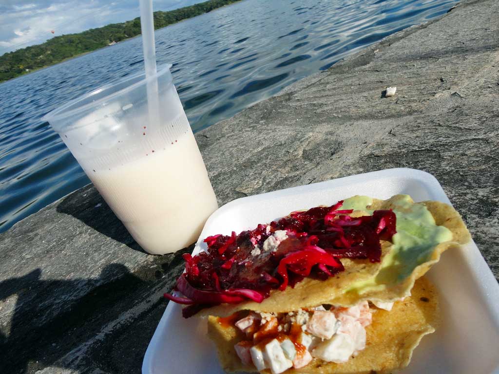 Guatemalan "enchiladas"