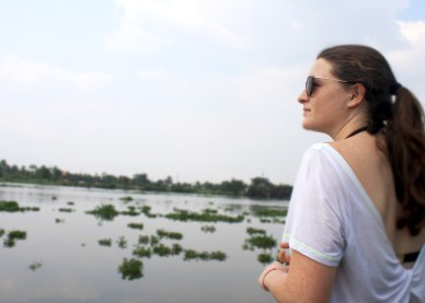 Looking out onto the Saigon River 