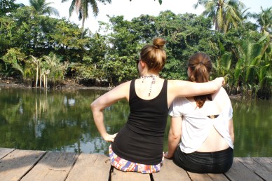 Taking a moment to enjoy the scenery