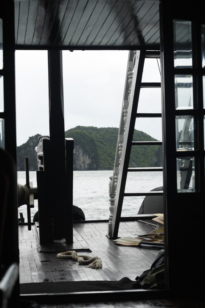 Aboard the mini junk, Ha Long Bay