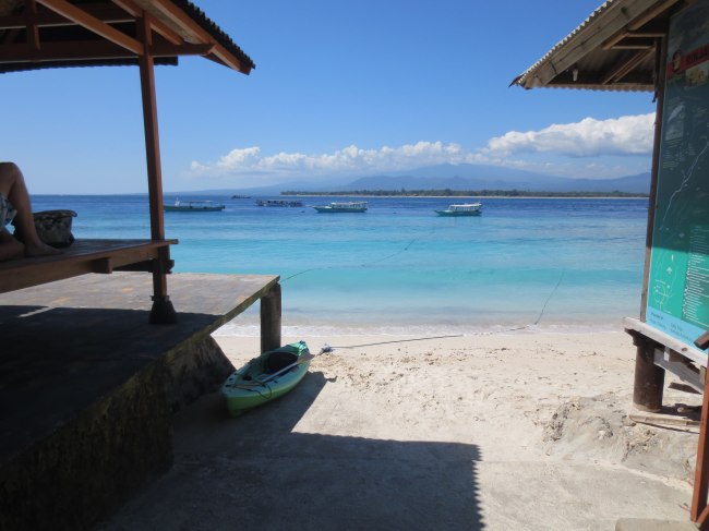 The postcard perfect waters of the Gili Islands